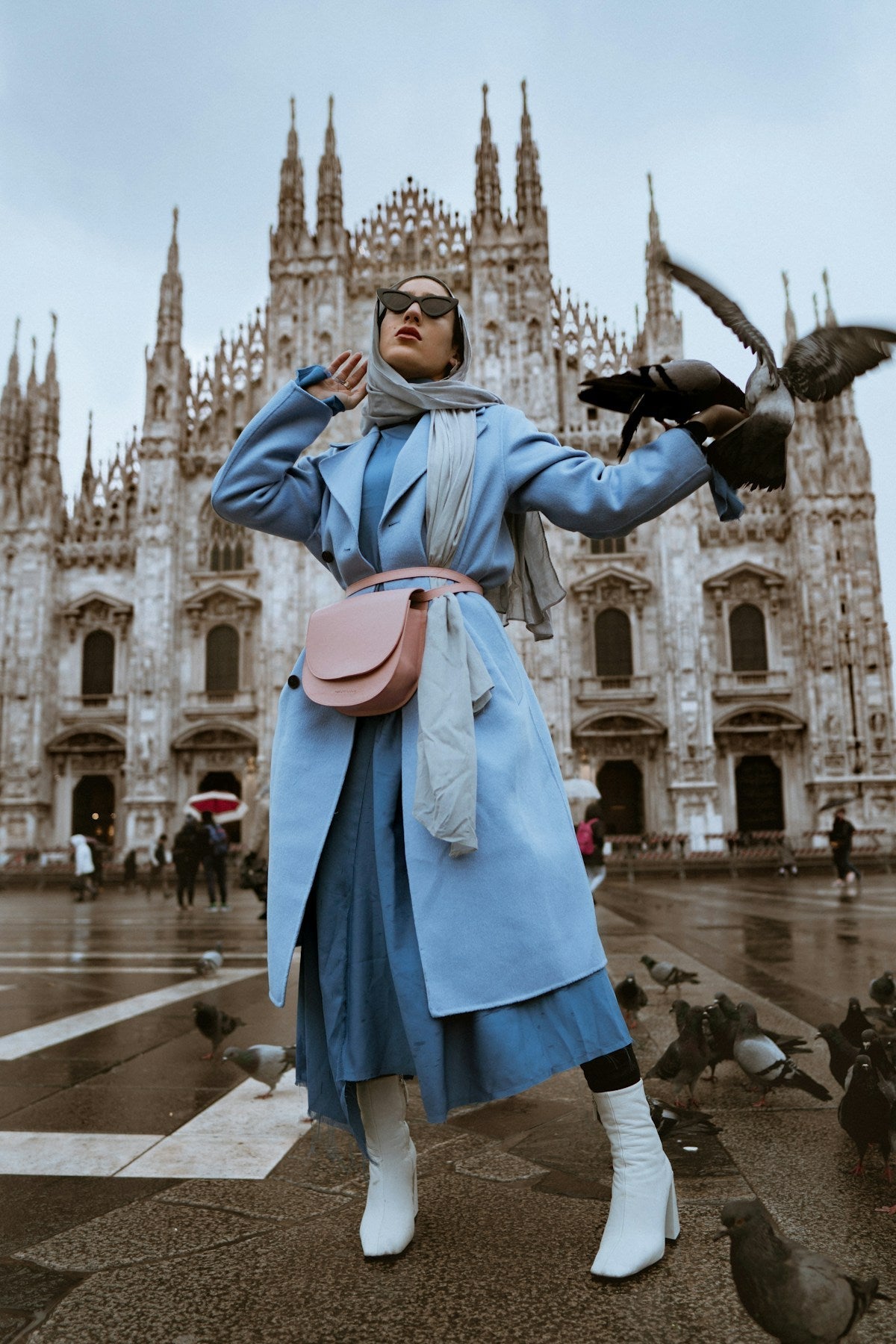 Wool Trench Coat — Stone — Outlet Paris premium fashion