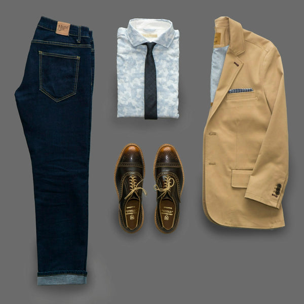 Linen Blazer — Stone — Outlet Paris premium fashion
